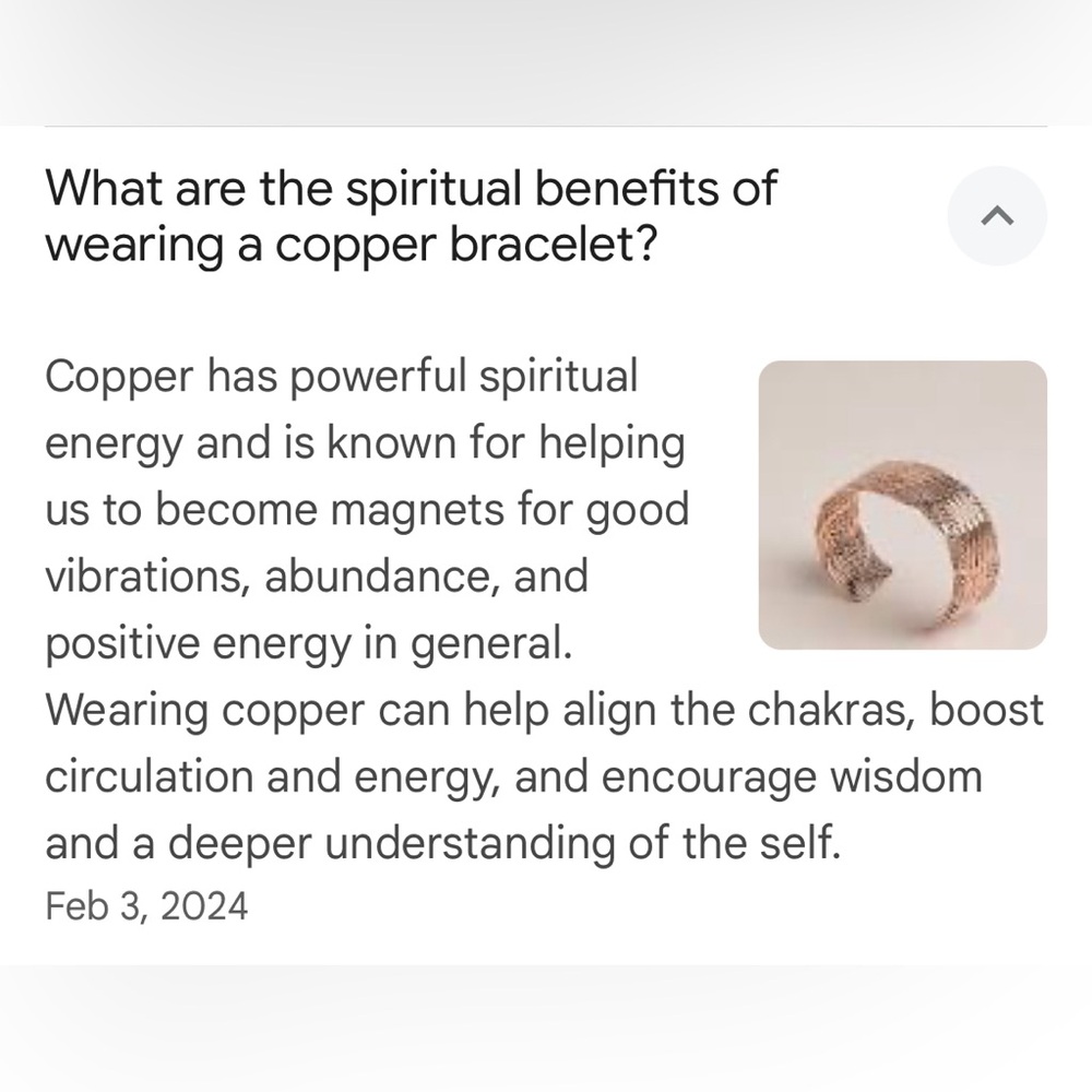 Hammered Solid Copper Bracelet 7 1/2” - image 7